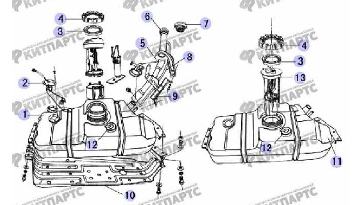 Топливный бак (Китайская сборка) Great Wall Safe (SUV G5)