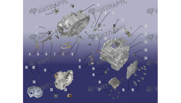 Корпус коробки передач Chery