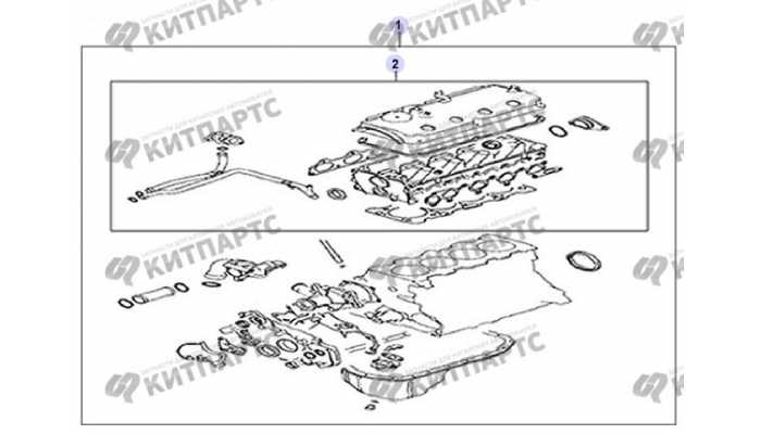 Комплект прокладок и РТИ двигателя Great Wall