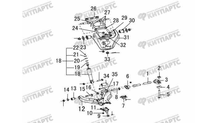 Подвеска передняя Great Wall DW Hower H3