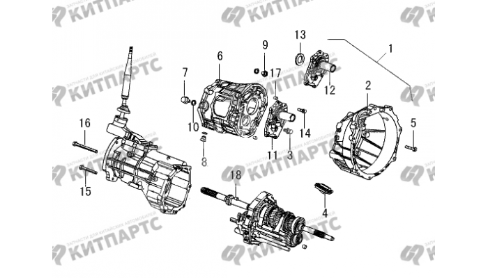 Картер КПП передний Great Wall Wingle 5